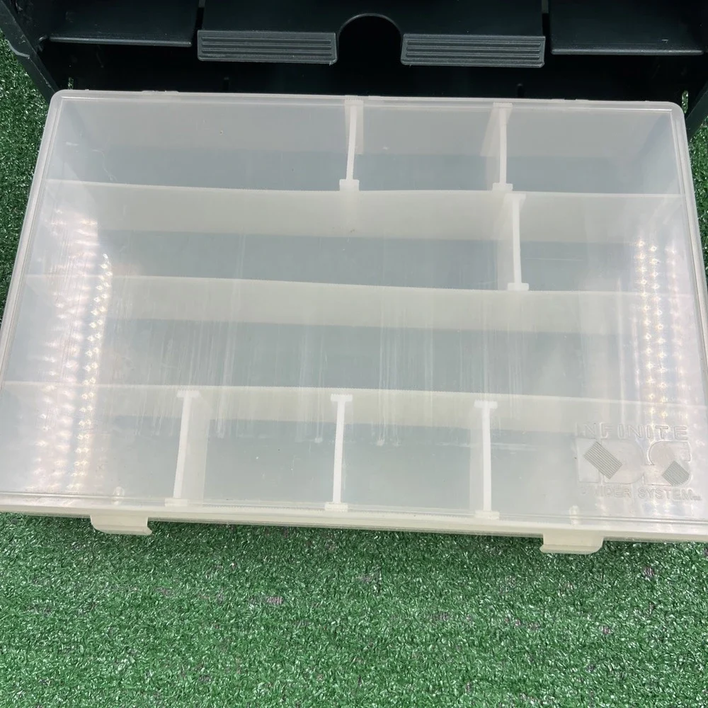 Vtg Flambeau Infinity‎ Series Tackle Box With 6 Removable Storage Boxes